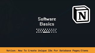 Notion How To Create Unique IDs For Database PagesItems [upl. by Zebapda]