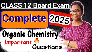 organic chemistry important questions class 12Board Exam 2025 [upl. by Metzger]