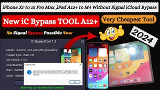 New IC Bypass Tool  iPhone Xr to 15 Pro Max iCloud Activation Bypass Without Signal  iPad Pro M1 [upl. by Alius]