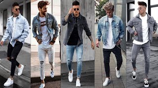 How To Properly Style Denim Jacket For Men 2022  Denim Jacket Outfit Ideas 2022  The Mens Outfits [upl. by Stine]