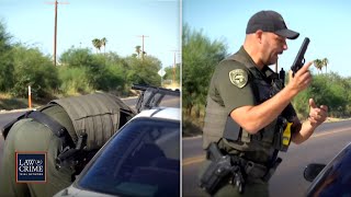 I Have a Weapon AZ Deputy Swipes Handgun from Driver During Traffic Stop [upl. by Lanford]