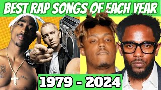 Best Rap Songs Of Each Year 1979  2024 [upl. by Khai666]