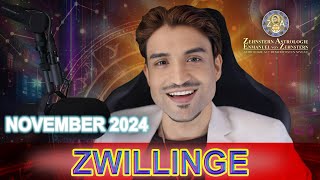 ZWILLINGE MONATSHOROSKOP NOVEMBER 2024 ZEHNSTERN ASTROLOGIE [upl. by Elumas]