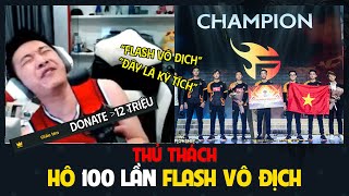 Choáng váng khi được DONATE 20 Triệu  Hô 100 lần FLASH VÔ ĐỊCH  BLV Thanh Tùng [upl. by Madid]