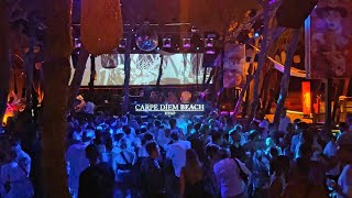 Night party at Carpe Diem Beach Club in Hvar  Yacht week in Croatia 2022 [upl. by Rufus]