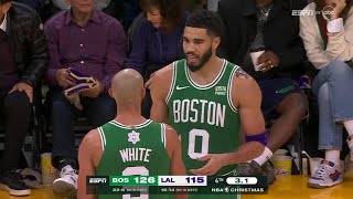 Derrick White docked a turnover as Jayson Tatum avoids a shot clock violation TO that doesn’t exist [upl. by Nnil]