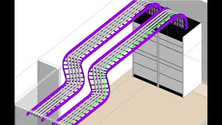 Conduit Run In Cable Ladder Revit Electrical [upl. by Anina]