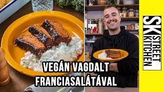 VEGÁN VAGDALT🌿 franciasalátával🥗 [upl. by Acinnej]