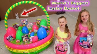 Dad vs Easter Bunny Worlds Biggest Easter Basket [upl. by Inej]