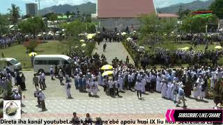 Diskursu Sua Santidade Papa Francisco sai Igreja Catedral Dili Timor Leste [upl. by Kayla]