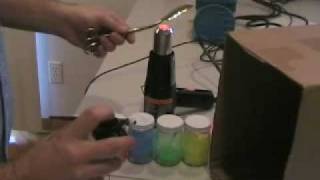 TJs Tackle  Powder Painting a spoon with a Powder Spray Gun [upl. by Davon]