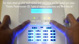 Visonic Powermaster30 Enrolling by enroll button primary method [upl. by Burford]