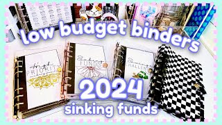 Sinking Funds Budget Binders for 2024  Low Budget Cash Stuffing  MyKindofBudget [upl. by Mackler]