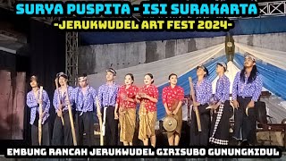 SURYA PUSPITA  ISI SURAKARTA  JERUKWUDEL ART FEST 2024  EMBUNG RANCAH JERUKWUDEL GIRISUBO GK [upl. by Ylrak]