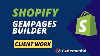 Shopify Gempages  Client Work  Minhazul Asif [upl. by Angele]