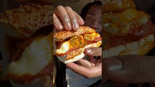 Subway Fiery Meatball Sub 🔥🌶️ food foodreview fastfood subway spicy meatballsub [upl. by Nomzed735]