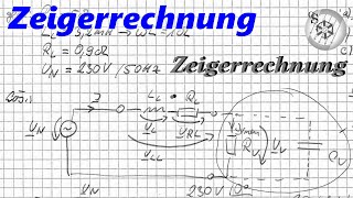 Zeigerrechnung  Komplexe Wechselstromrechnung 24  Zeigerdiagramm für ohmsche Netzlast [upl. by Schellens]