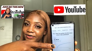 How much YouTube pays me for 22000 video views  Nigerian YouTuber [upl. by Eicaj159]