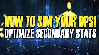 🧐 Guide How to Sim DPS  Stat Priority RaidbotsPawn Battle for Azeroth BFA WoW [upl. by Lohman]