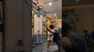 Half Kneeling Single Arm Lat Pulldowns strengthandconditioning [upl. by Annairam]