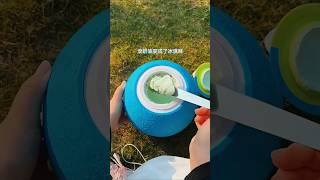 Ice cream is made inside this Football ⚽😱 trending icecream football bangla shortvideo [upl. by Martinson]