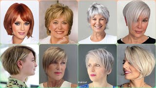 Asymmetrical Short Pixie Bob Haircut Ideas for Women Over 45 and 55 Chic Styles for Ageless Beauty [upl. by Chico62]