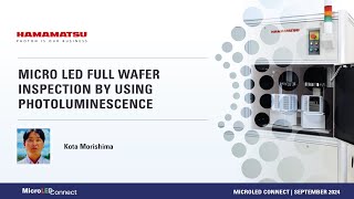 Hamamatsu  Micro LED Full Wafer Inspection by using Photoluminescence [upl. by Dympha493]