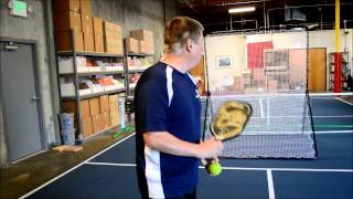 Rebounder Pickleball Net  Practice pickleball alone [upl. by Neivad]