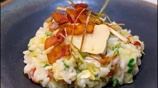 Risoto de Alho Poró Brie e Bacon [upl. by Thedric]