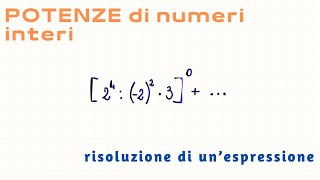 Espressione con potenze di numeri interi [upl. by Janette]