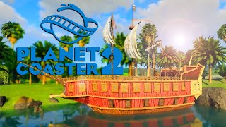 Pirate Ship Planet Coaster 2 Build  Peter Pan [upl. by Aehsat]