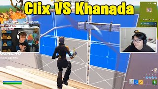 Clix VS Khanada 1v1 Buildfights [upl. by Marron]