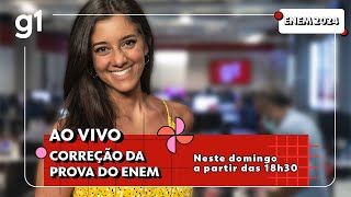 Enem correção da prova AO VIVO neste domingo às 18h30 [upl. by Mohorva659]