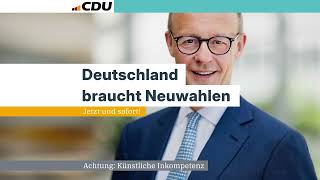 CDU zur Bundestagswahl 2025 [upl. by Anoyek]