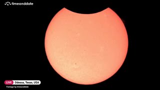 Annular solar eclipse has started in the US  See a timelapse [upl. by Airitac]