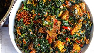 AUTHENTIC EFO RIRO RECIPE  VEGETABLE SOUP  SISI JEMIMAH [upl. by Zeralda]