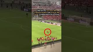 Liverpool fans invade football pitch in Singapores National Stadium wekaypoh shorts [upl. by Eahsram]