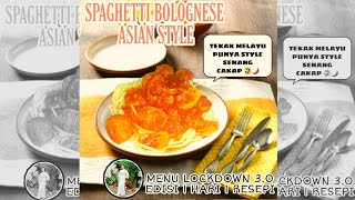 BOLE BAWAK KETAGIHAH  SPAGHETTI BOLOGNESE VERSI MELAYU [upl. by Petua]