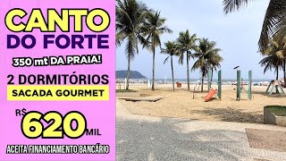 Apartamento de 2 dormitórios no Canto do Forte em Praia GrandeSP pertinho da praia por R 620 mil [upl. by Suilmann]