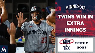 Twins vs Rangers Game Highlights 9223  MLB Highlights [upl. by Li569]