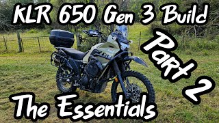 KLR650 Gen 3 Build  The Essentials [upl. by Aretahs]