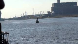 Sailing Past Coalhouse Point And Tilbury Docks In Essex Also Gravesend [upl. by Ahsieuqal]