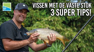 VISSEN MET DE VASTE STOK  3 SUPER TIPS 🔥 [upl. by Kreiner748]