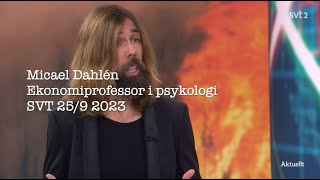 SVT förklarar quotverklighetenquot med Ekonomiprofessor i psykologi Micael quotLjushuvudquot Dahlén [upl. by Hastie]