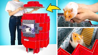 Combine 2 Games To Build Huge Hamster Maze [upl. by Sclar]