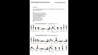 Ashtanga Yoga Primary Series edited Sharath Jois audio count [upl. by Dur739]