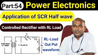 Application of SCR Half Wave Controlled Rectifier with RL load in tamil [upl. by Assitruc]