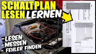 KFZ SCHALTPLAN LESEN amp VERSTEHEN  BEISPIEL DIREKT AM FAHRZEUG  FEHLER MIT STROMLAUFPLAN FINDEN [upl. by Peppel663]