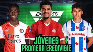 Mejores PROMESAS de la EREDIVISIE  P2  FC 24 [upl. by Cullie]