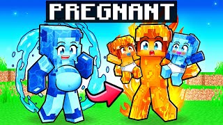 Crystal is PREGNANT with TWIN ELEMENTALS In Minecraft [upl. by Arod846]